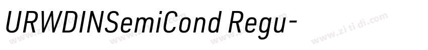 URWDINSemiCond Regu字体转换